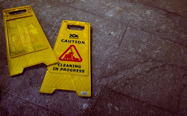 wet floor caution sign