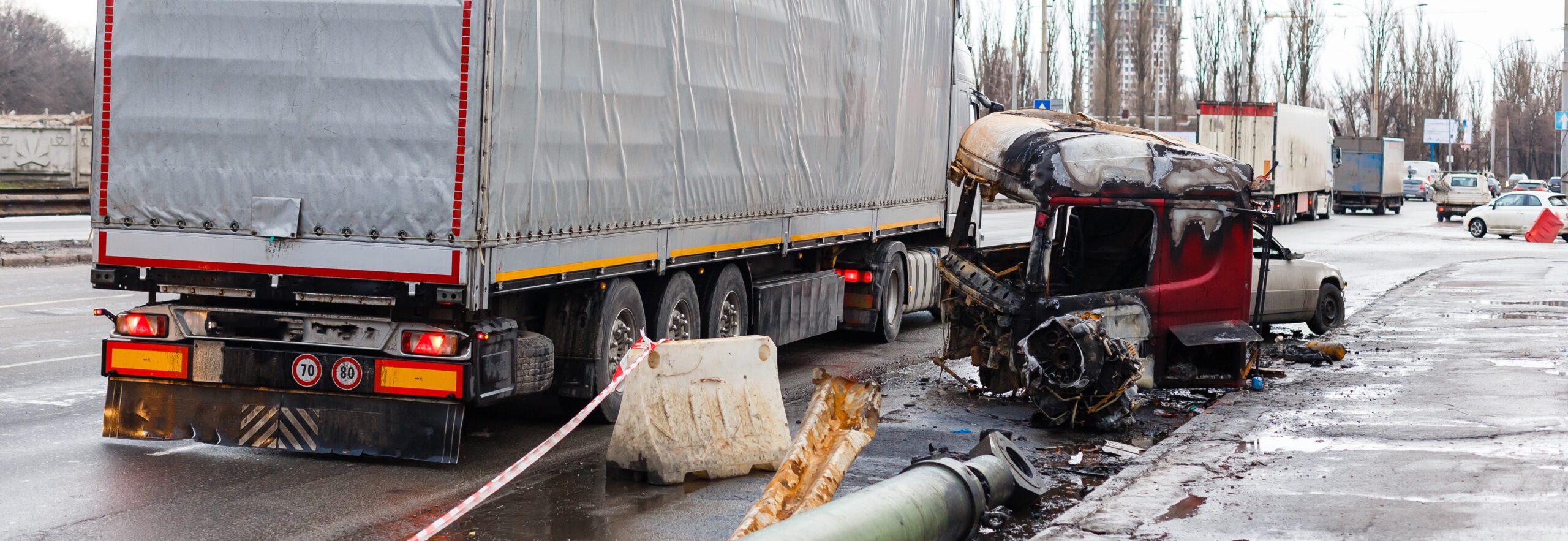 truck accident on highway